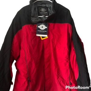 NWT Charles River Men’s Alpine Parka Red/Black